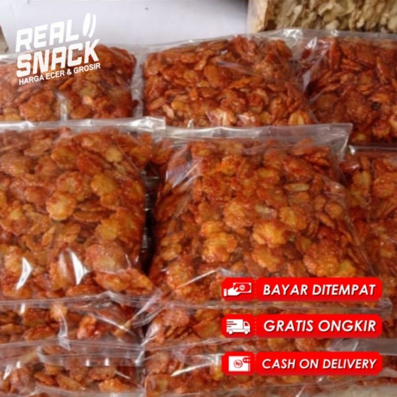 

Emping Pedas Manis Melinjo Super 1kg Premium