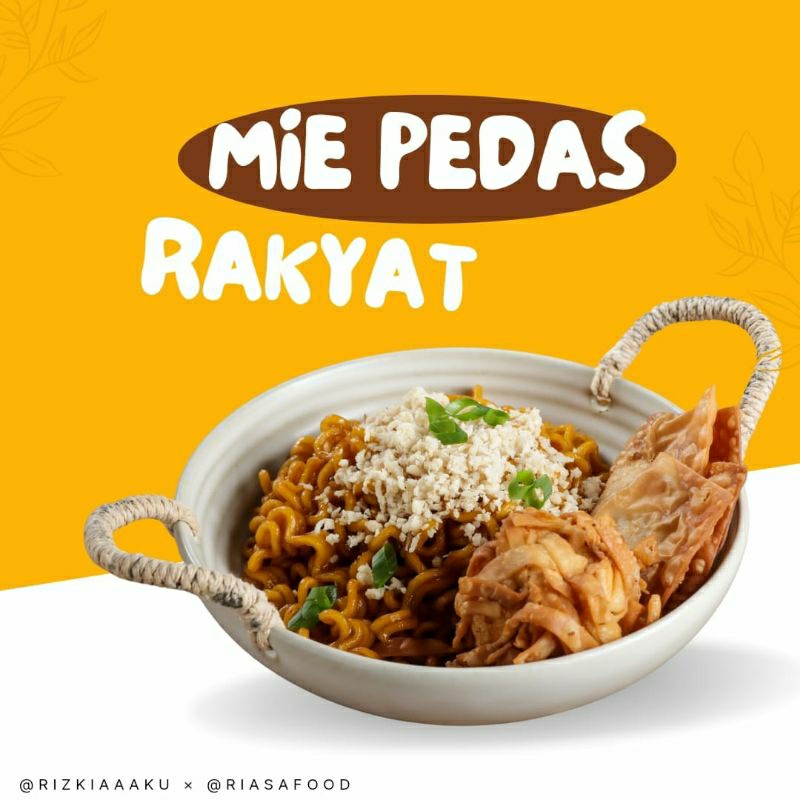 

Mie pedas rakyat by riasafood
