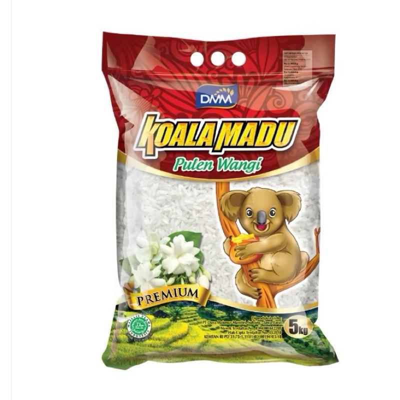 

Beras Cap Koala Madu Setra Ramos 5KG Super PREMIUM MURAH PROMO DISKON GRATIS ONGKIR/Beras koala madu pulen wangi 5kg/RMY-SPM BERAS PREMIUM KOALA MADU MERAH 5KG / BERAS PULEN DAN WANGI / BERAS BERSIH DAN PUTIH SETRA RAMOS 5KG BERKUALITAS BERAS HALAL