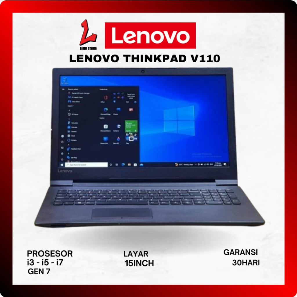 Laptop Lenovo V110 V130 Core i5 Gen 6 7 RAM 8GB SSD 256GB Laptop Kerja Second Seken Murah Bergaransi