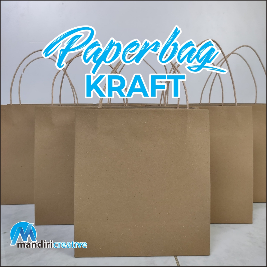 

Paperbag Kraft Custom Desain / Polos / Desain Sesuai Requestan