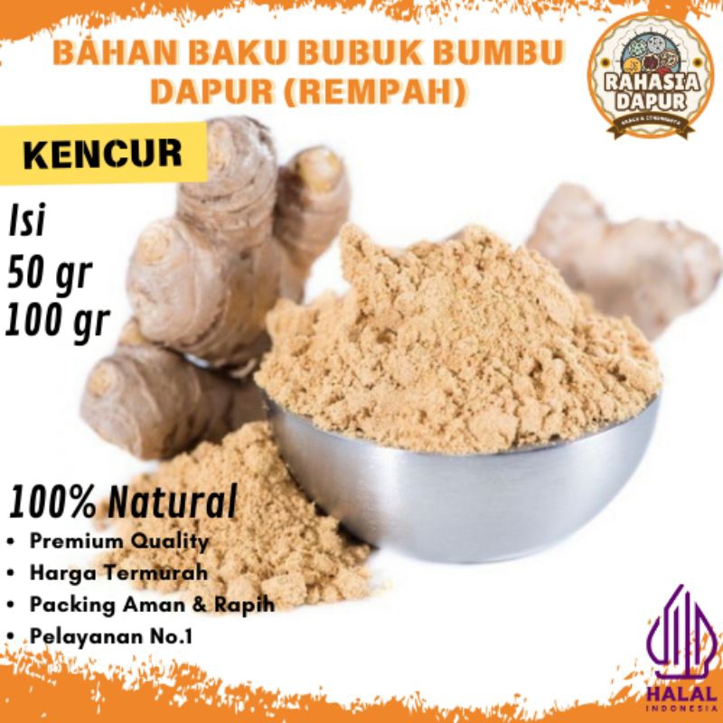 

Bumbu Dapur Bubuk (KENCUR BUBUK) Rempah Lengkap Murah Grosir Alami Natural 100% Penyedap Rasa Masakan Halal Premium Quality