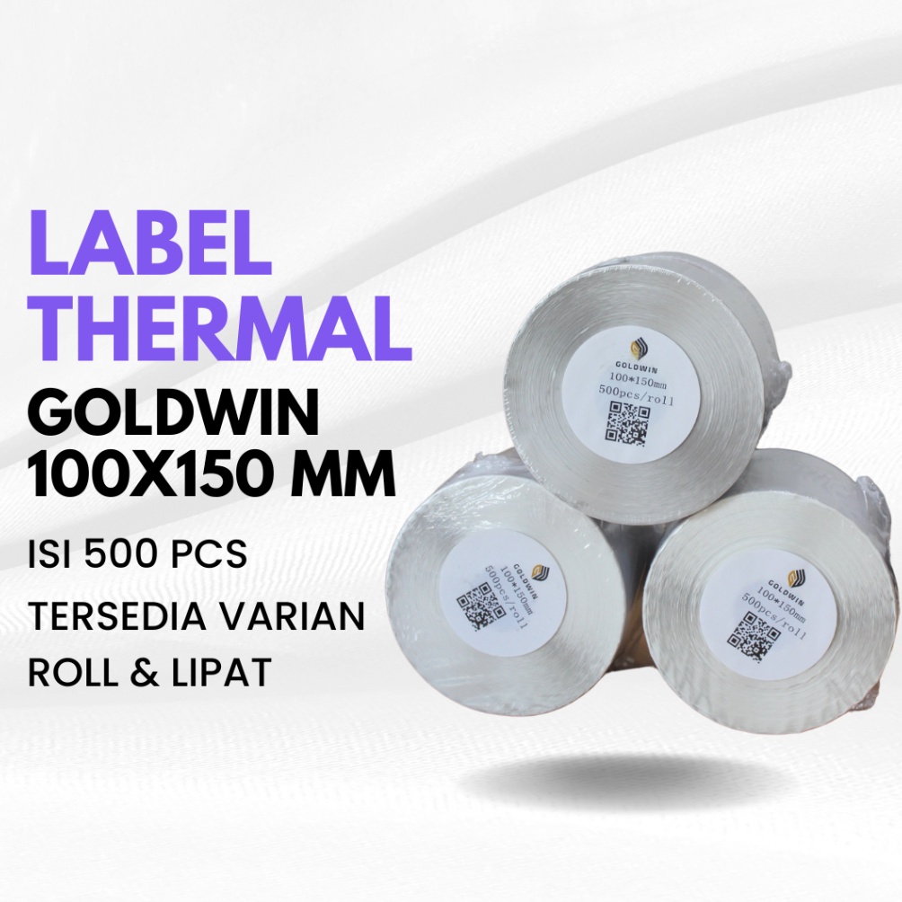 

KODE C94T Label GOLDWIN Stiker Kertas Thermal 1x15 mm 1x15cm 5pcs