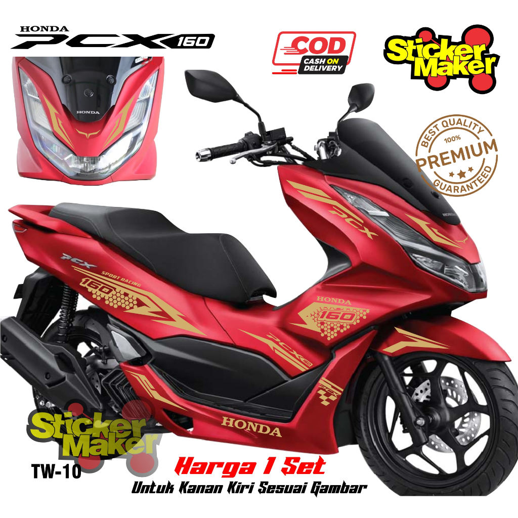 Cod Sticker Cutting Bodi Honda Pcx 160 New 2021Striping Pcx 160 Striping Pcx 160 Variasi Striping