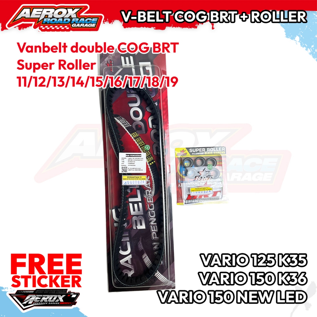 VBELT BRT SET ROLLER PCX150 PCX160 PCX 150 160 ORIGINAL BINTANG RACING TEAM