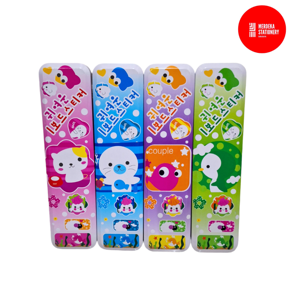 

Pencil Case/Tempat/Tepak Pensil/Alat Tulis Kaleng 2 Susun/Tingkat H-9551