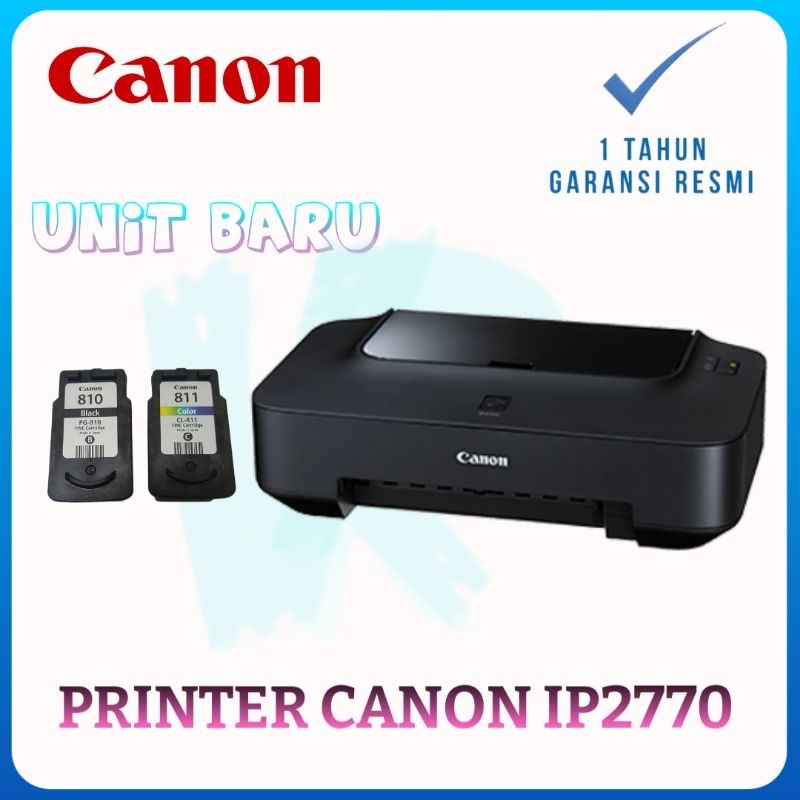 PRINTER CANON IP2770 PRINT ONLY UNIT BARU GARANSI RESMI CANON - PRINTER IP2770