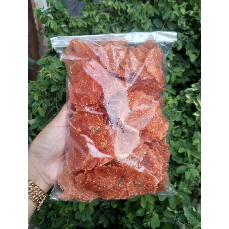 1 kg  krupuk opak singkong PEDAS, samiler ,kecimpring,kepeng singkong mentah, krupuk pedas.