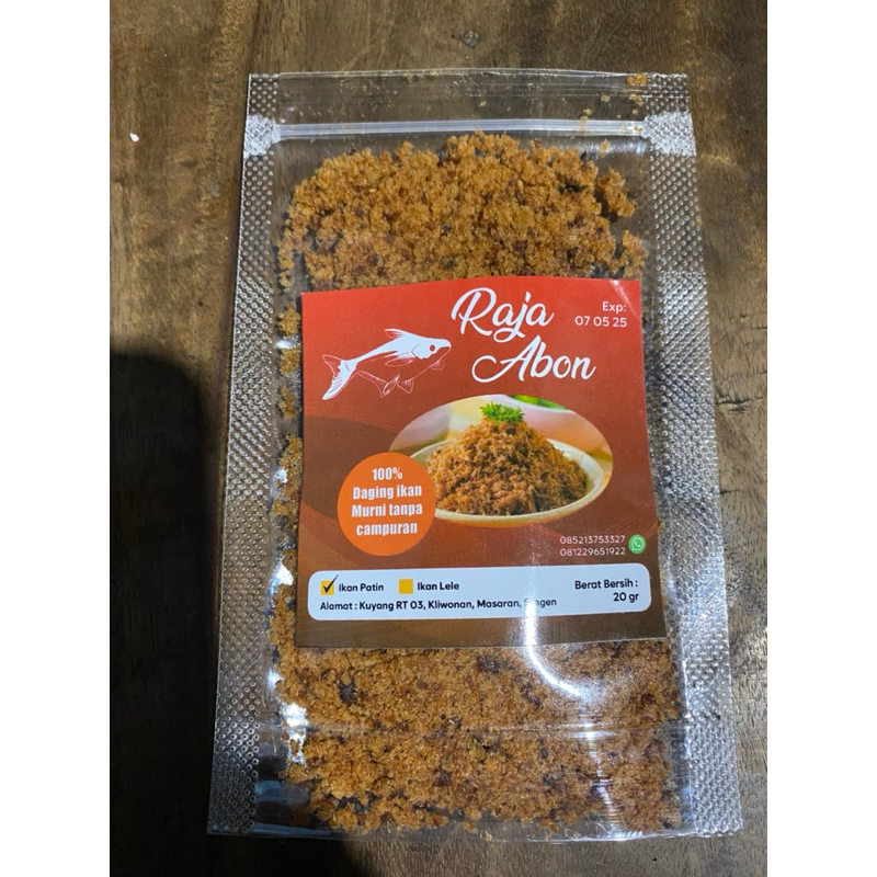 

Abon patin 20g asli 100% ful daging tanpa campuran