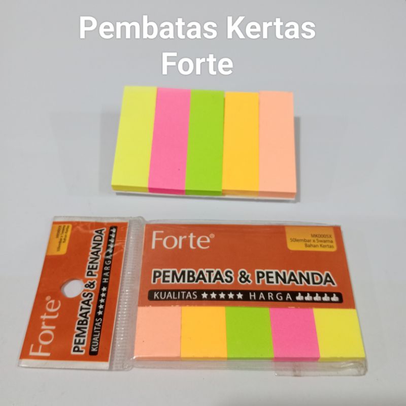 

Pembatas Kertas Forte 5 Warna