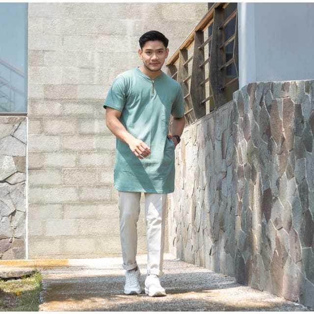 CUCI GUDANG Original Kaos Ahad Islami Kaos Gamis Zipper - Kaos Kurta - Kurta Pria - Kurta Lengan