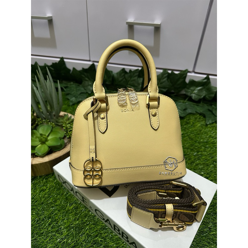 bonia alma bolba XS mono mix kuning muda