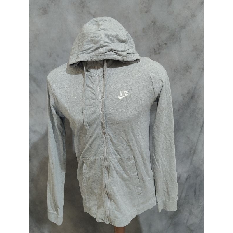 Hoodie Zipper Nike Grey Second