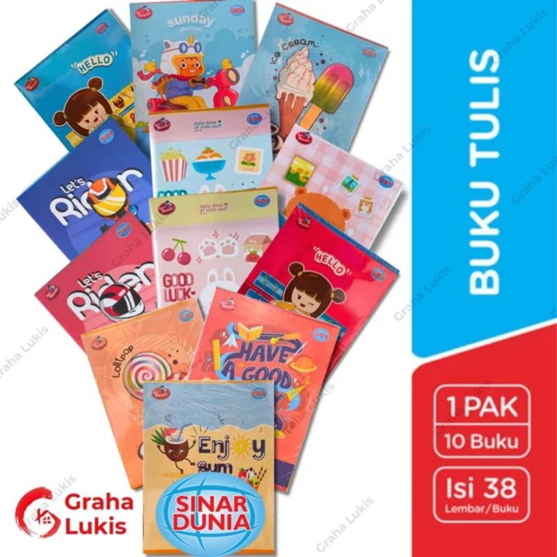 

Buku tulis SIDU 38 Lembar Buku Tulis Sekolah anak SD SMP SMA Buku tulis Buku Tulis Sidu 38 Lembar Tebal Sekolah Anak