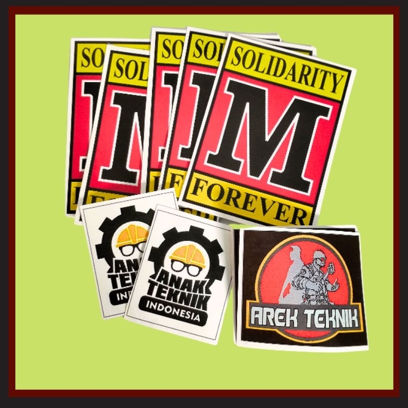 stiker M Solver/stiker costum/stiker logo/STIKER