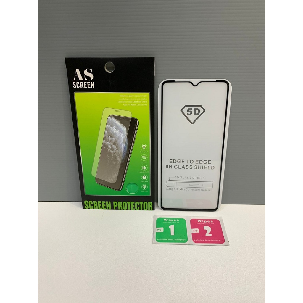Tempered Glass 5D Xiaomi Redmi Note 8 Pro | Poco M3 Persamaan Full Lem / Full Layar