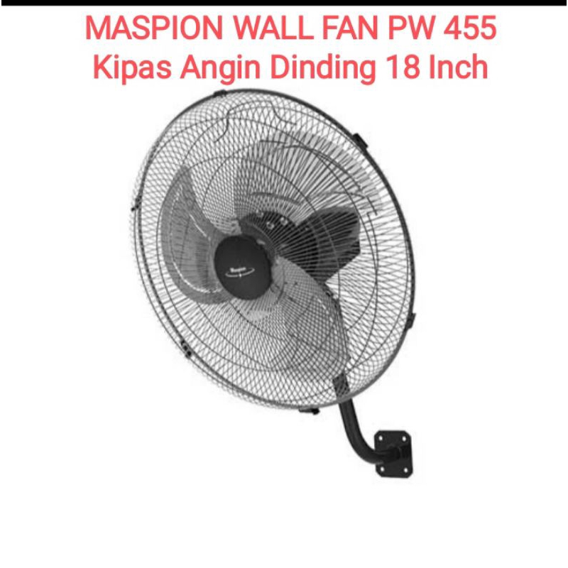 Maspion Kipas Angin Dinding PW 455 W / Maspion Wall Fan PW 455 W