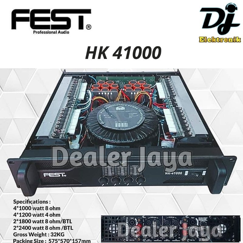 Power Amplifier Fest HK 41000 / HK41000 - 4 channel