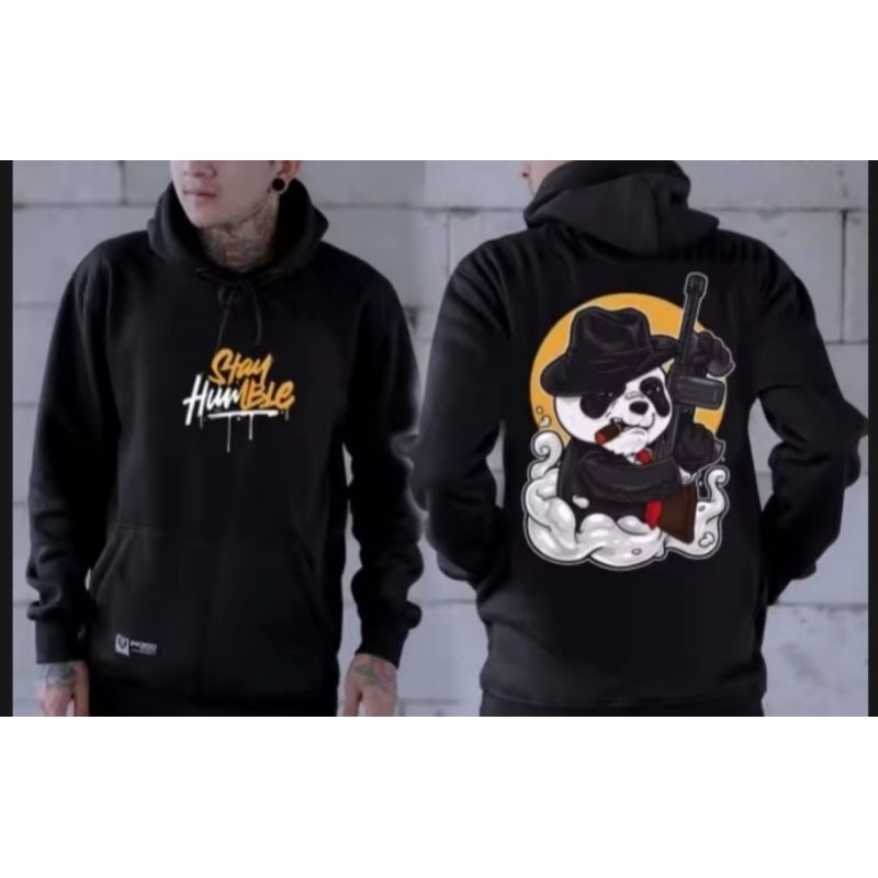 sweater Hoodie Distro black sweater gambar depan belakang sweater Hoodie pria wanita