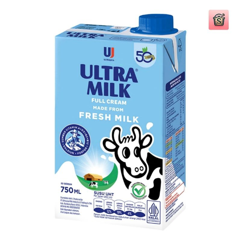 

Ultra Milk Susu UHT Full Cream 750 ml