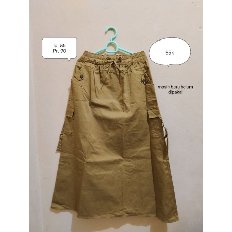 rok wanita rok coklat