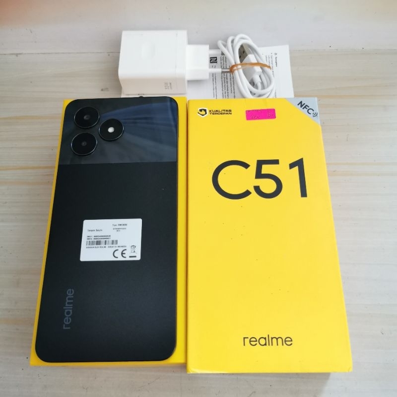 Realme C51 NFC ram 4GB 64GB Bekas - Garansi Resmi - second