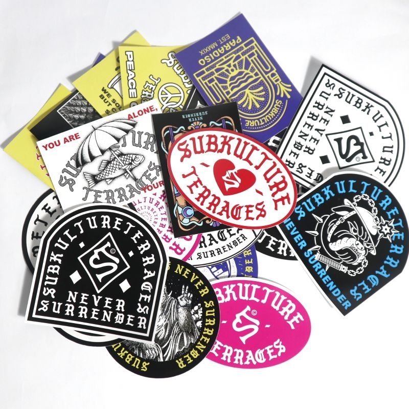 

SUBKULTURE - 22 STIKER PACK UKURAN BESAR - VINYL ANTI AIR