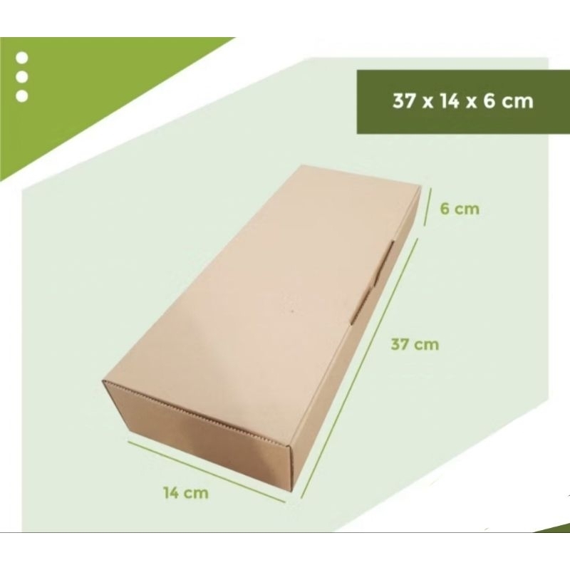 

kardus karton uk 37×14×6cm Die cut dan easy usage aksesoris baju dll
