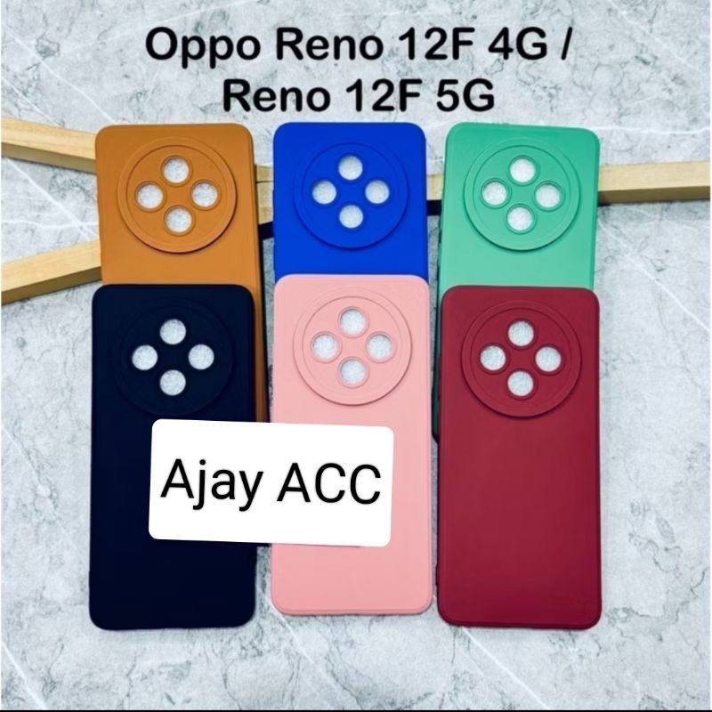 Softcase pro camera Oppo Reno 12F4G /Oppo 12F 5G macaron