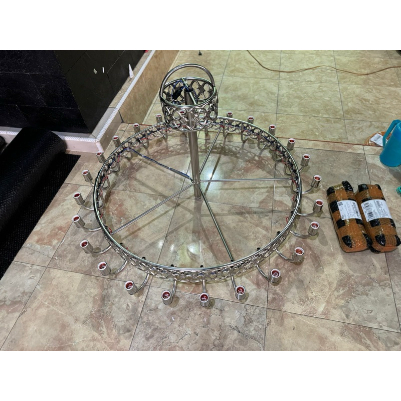 lampu jangkar cabang 25 full set kabel fitting||tenda pernikahan dekorasi