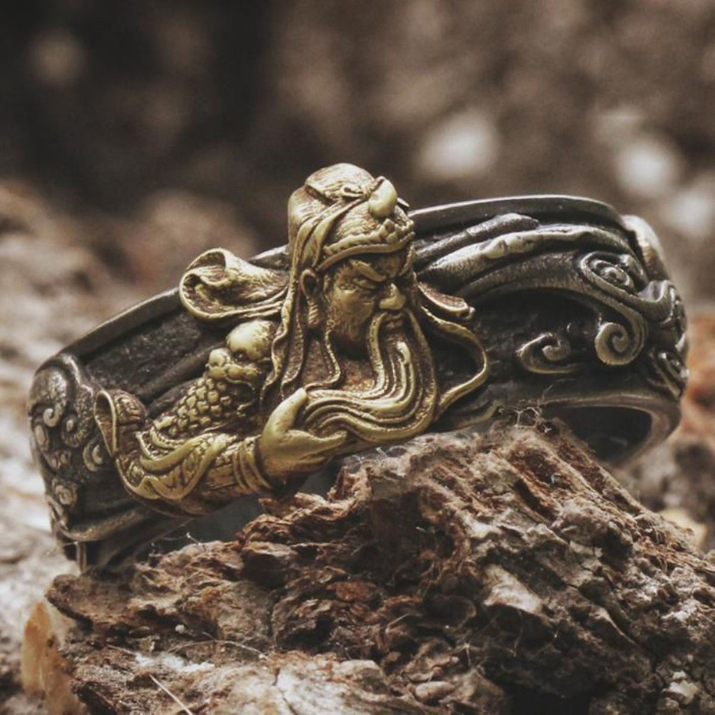 Retro Domineering Adjustable Ring