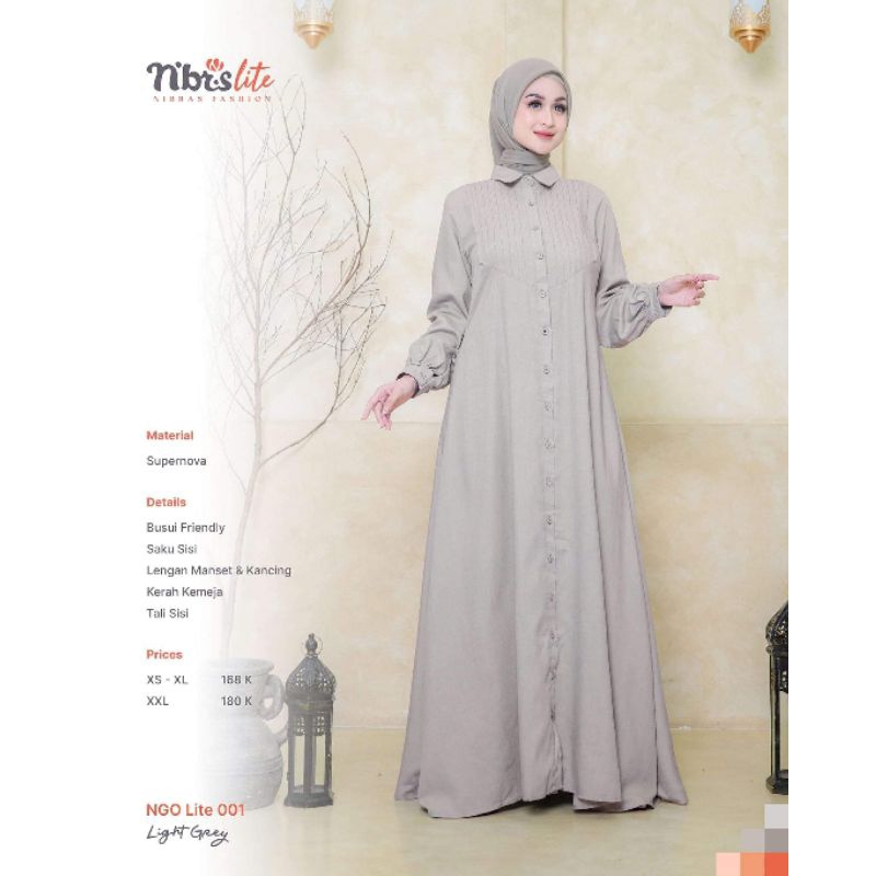 NGO LITE 001 LIGHT GREY BY NIBRAS