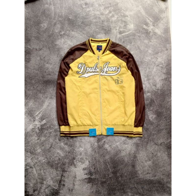 varsity satin d-pulse jeans