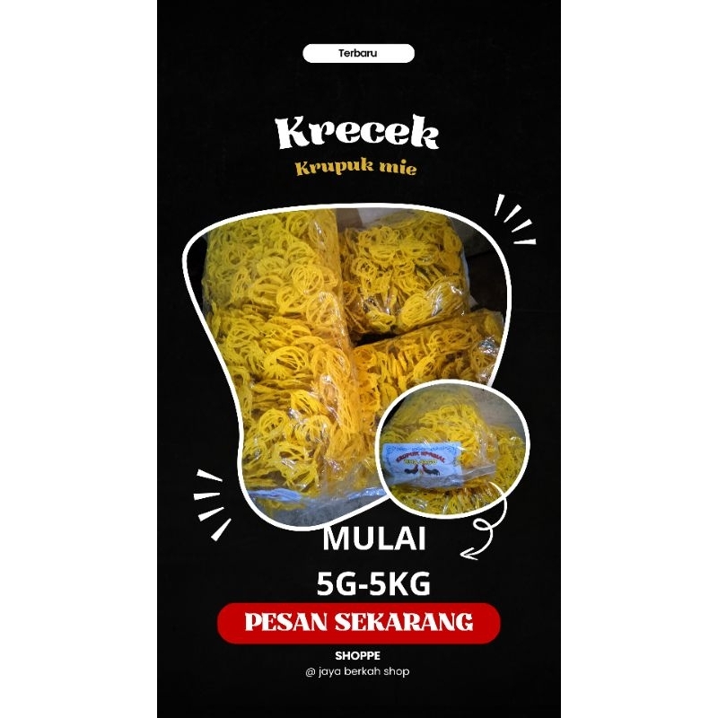 

[500g-5kg] Krupuk Mie Renyah - Camilan Gurih dan Lezat, 100% HALAL!