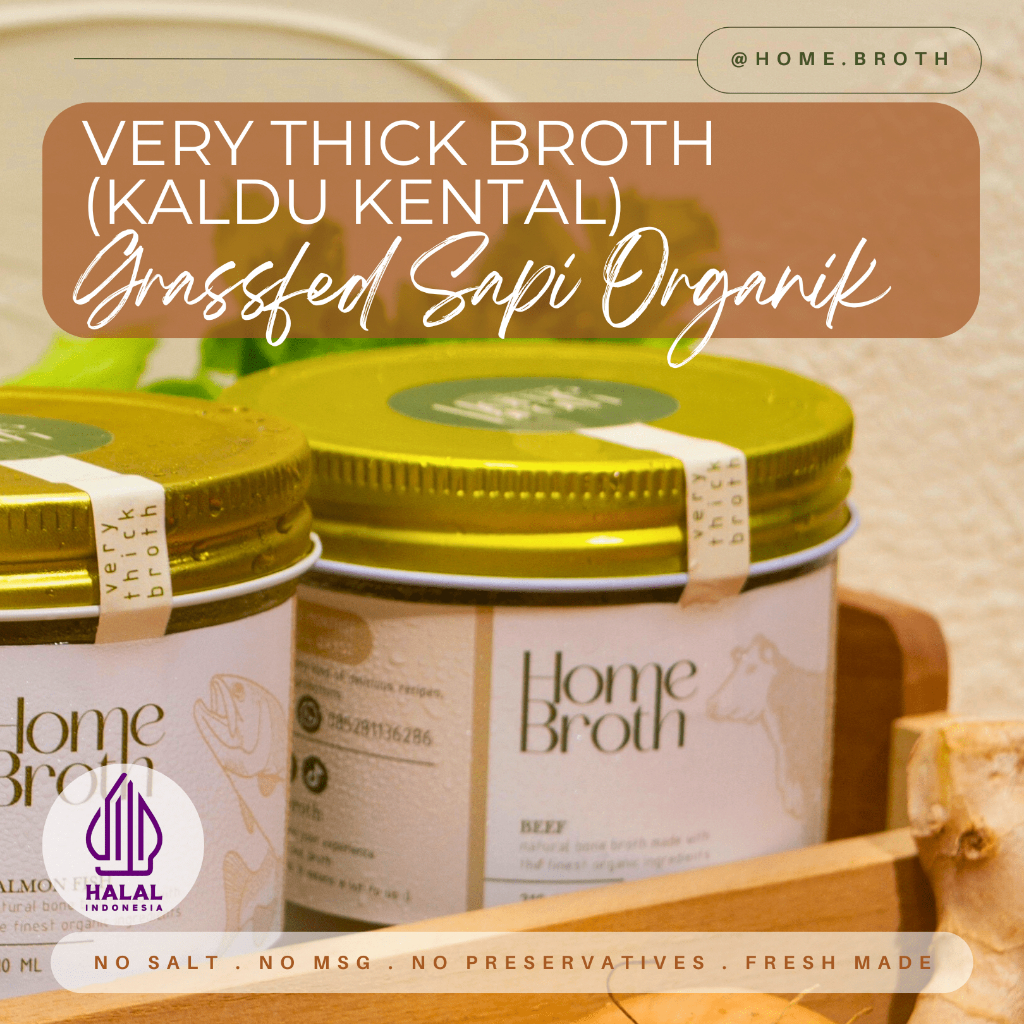 

(Very Thick) Homebroth Premium Organic Grassfed Beef Bone Broth / Kaldu Kental Sapi Organik