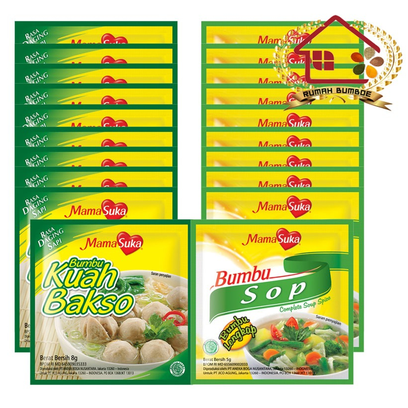 

(1 renteng) MAMASUKA Bumbu Kuah Bakso Dan Aneka Bumbu Instant Renceng