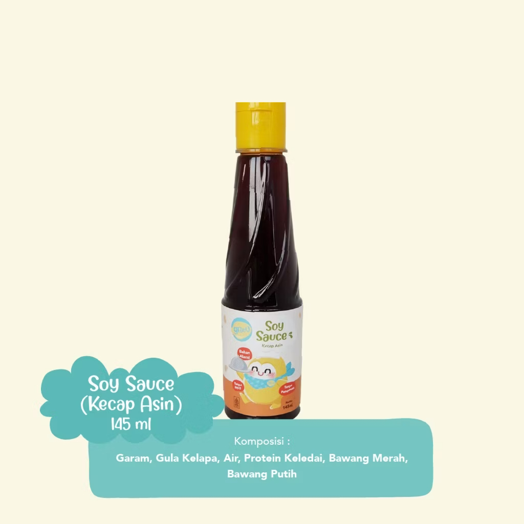 

Grouu Kecap Mpasi 145ml - Kecap Manis Kecap Asin Kecap Organic Kecap Bayi Anti GTM Saus Teriyaki