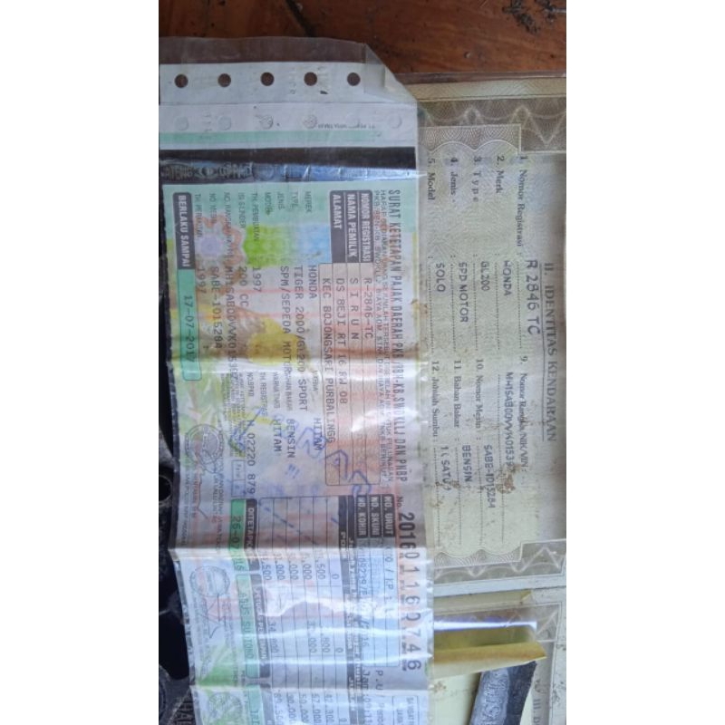 SS Tiger lawas  tahun 1997 set pelengkap b3rk45 R Purbalingga tembus atas bawah