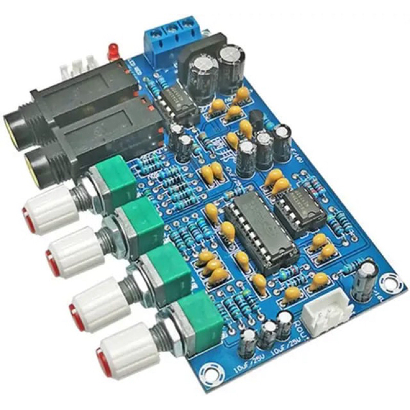 kit echo XH-M173 PT2399 2 Channel Karaoke Echo Preamplifier