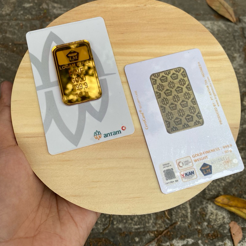 replika logam mulia  100 gram bolak balik replika logam mulia PVC