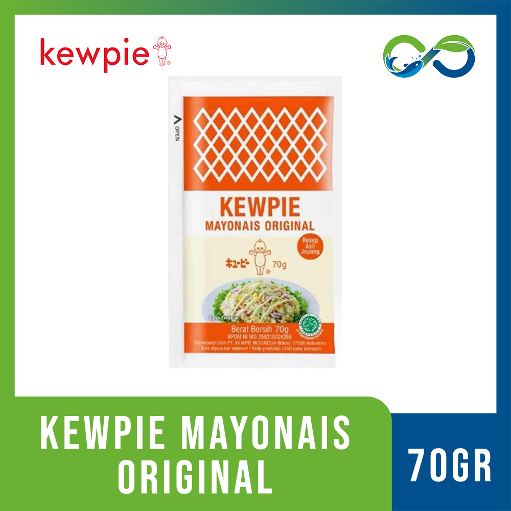 

[AquaEcofarm] KEWPIE MAYONAIS ORIGINAL 70gr / mayonais sachet / mayo dan Salad Dressing Yogurt Bandung