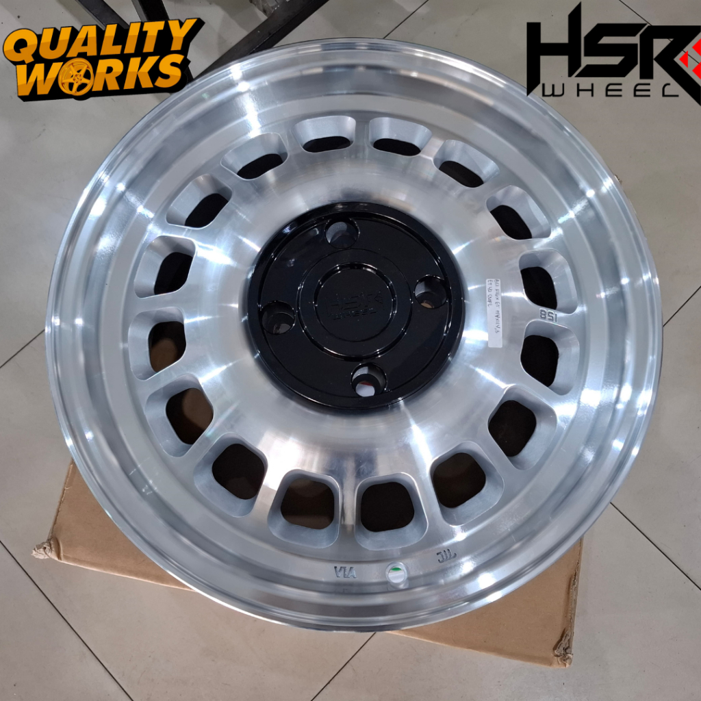 Velg Racing Honda Freed Ring 16 Veleg Hsr BSI R16 Lebar 6,5 Pcd 4x100 Silver Polish
