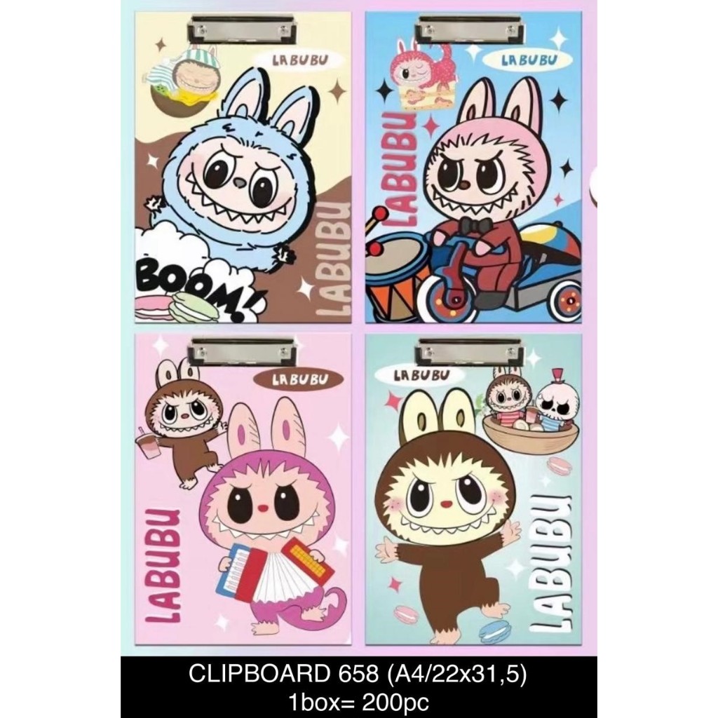 

CLIPBOARD FANCY / LABUBU SANRIO KUROMI CAPYBARA KARAKTER KARTUN ANAK LUCU VIRAL PAPAN JALAN PAPAN JEPIT UKURAN FOLIO ALAS UJIAN PAPAN DADA CLIP BOARD MURAH RINGAN ALAT TULIS SEKOLAH ATK KANTOR KULIAH KAMPUS MURAH LENGKAP / M21 STATIONERY JOGJA