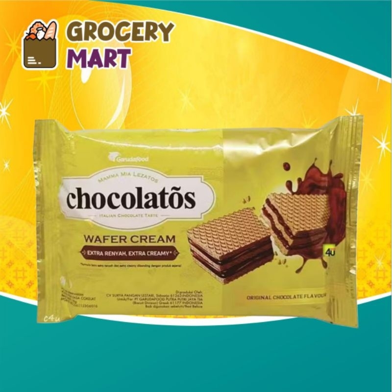 

CHOCOLATOS Wafer Cream Chocolate 40gr -1 BUNGKUS