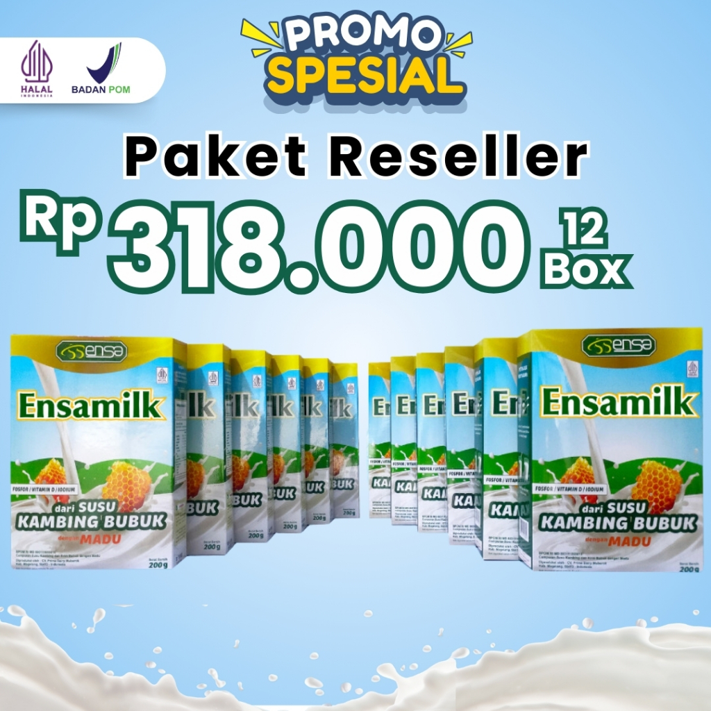 

Paket Reseller Susu Etawa Ensamilk