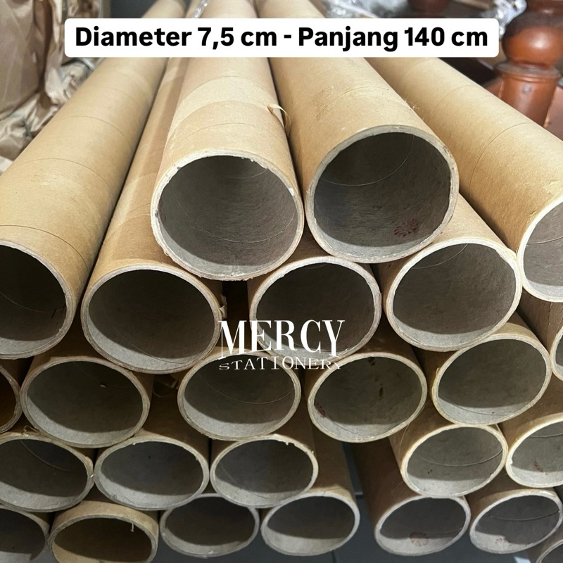 

Selongsong Kertas Karton Paper Cone Tebal Diameter 7,5 Cm Panjang 140 Cm