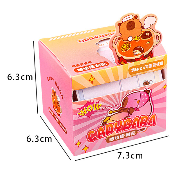 

J2 - Notepad memo Space Sticky note stiker capybara