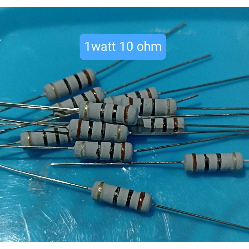 10BUAH RESISTOR 1WATT 10 OHM 1 WATT 10ohm 1w 10 Ohm