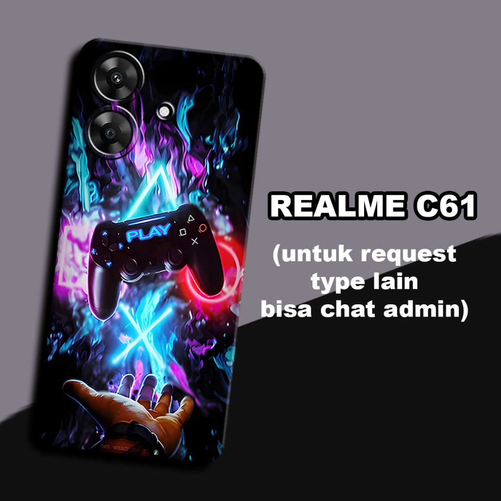 CC19/ Softcase karet lentur untuk realme c61/Motif cowok /case realme c61 /kesing realme c61  /silic
