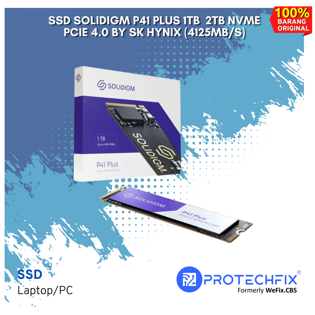 SSD SOLIDIGM P41 Plus 1TB  2TB NVME PCIE 4.0 by SK Hynix (4125MB/s)